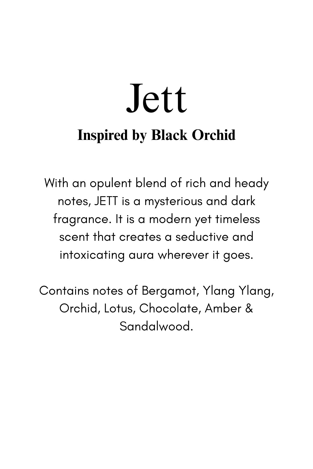 THE PERFUME OIL COMPANY | ROLL-ON PERFUME | JETT