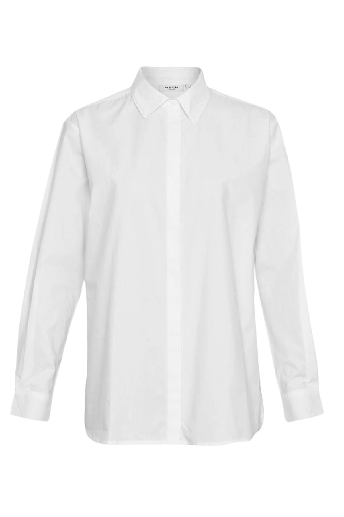 MSCH Olisa Shirt - The Classic White Shirt, Relaxed

A great white shirt earns its place in every wardrobe. The MSCH Olisa Shirt takes the classic button-down and gives it an effortless Scandinavian ease with a relaxed, loose-fitting silhouette.