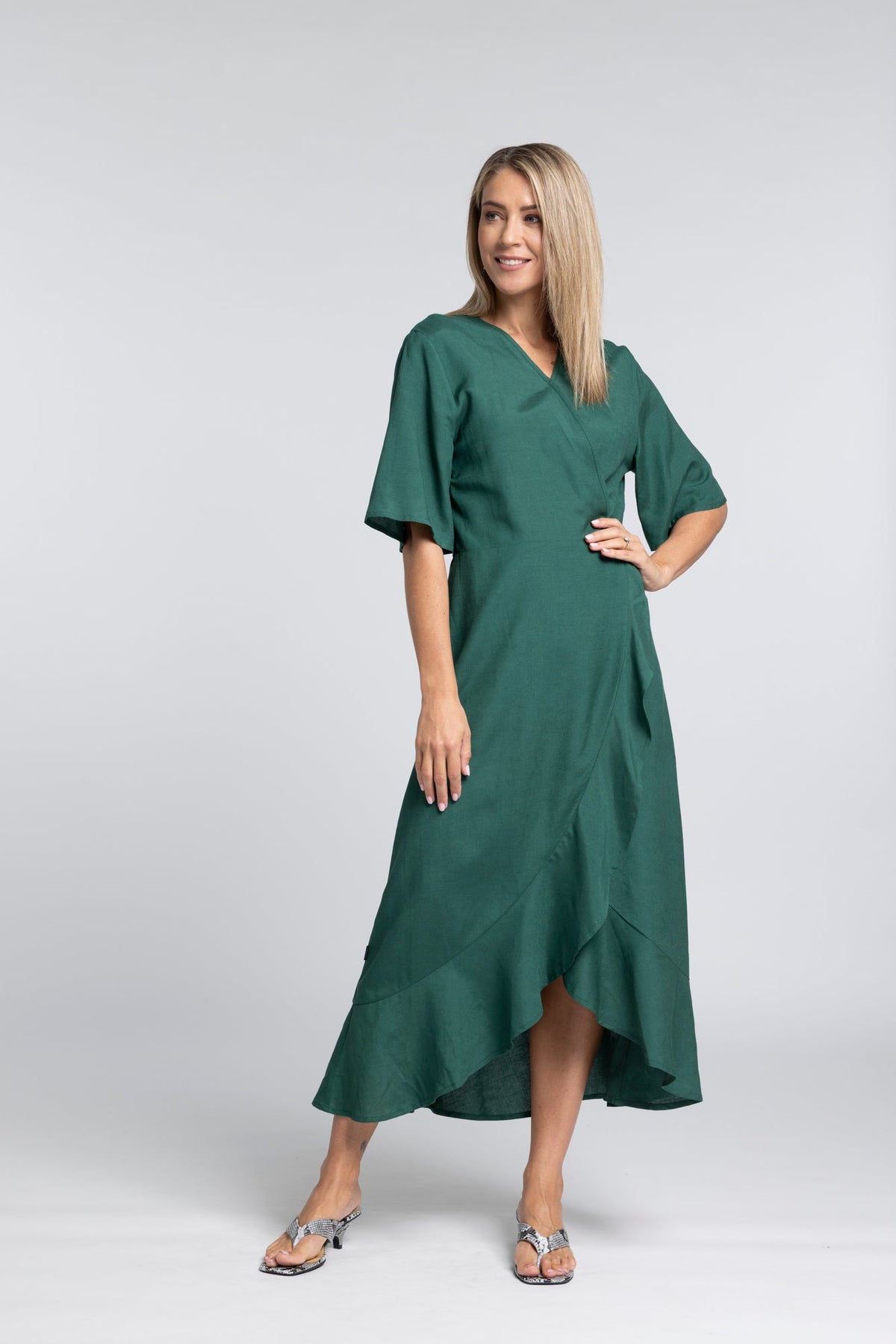 True Dress - Feminine Flow with a Flattering Wrap Silhouette

A timeless shape with a soft, modern edge. The N-E-S True Dress is designed to flatter through movement and detail, offering an effortless wrap silhouette that feels both elegant and easy to wear.

Designed and made responsibly in New Zealand