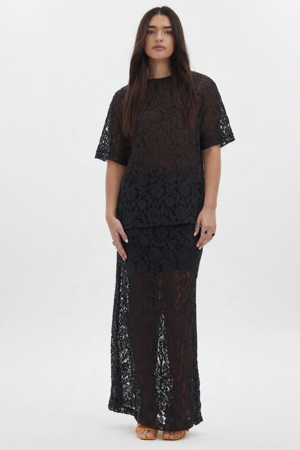 racket Cobain Lace Skirt - Sheer Detail, Everyday Edge

Lace, loosened up. The RKT Cobain Lace Skirt takes intricate Alençon lace and gives it an effortless, modern attitude with a clean midi silhouette and easy elasticated waist.

Designed and made responsibly in New Zealand
