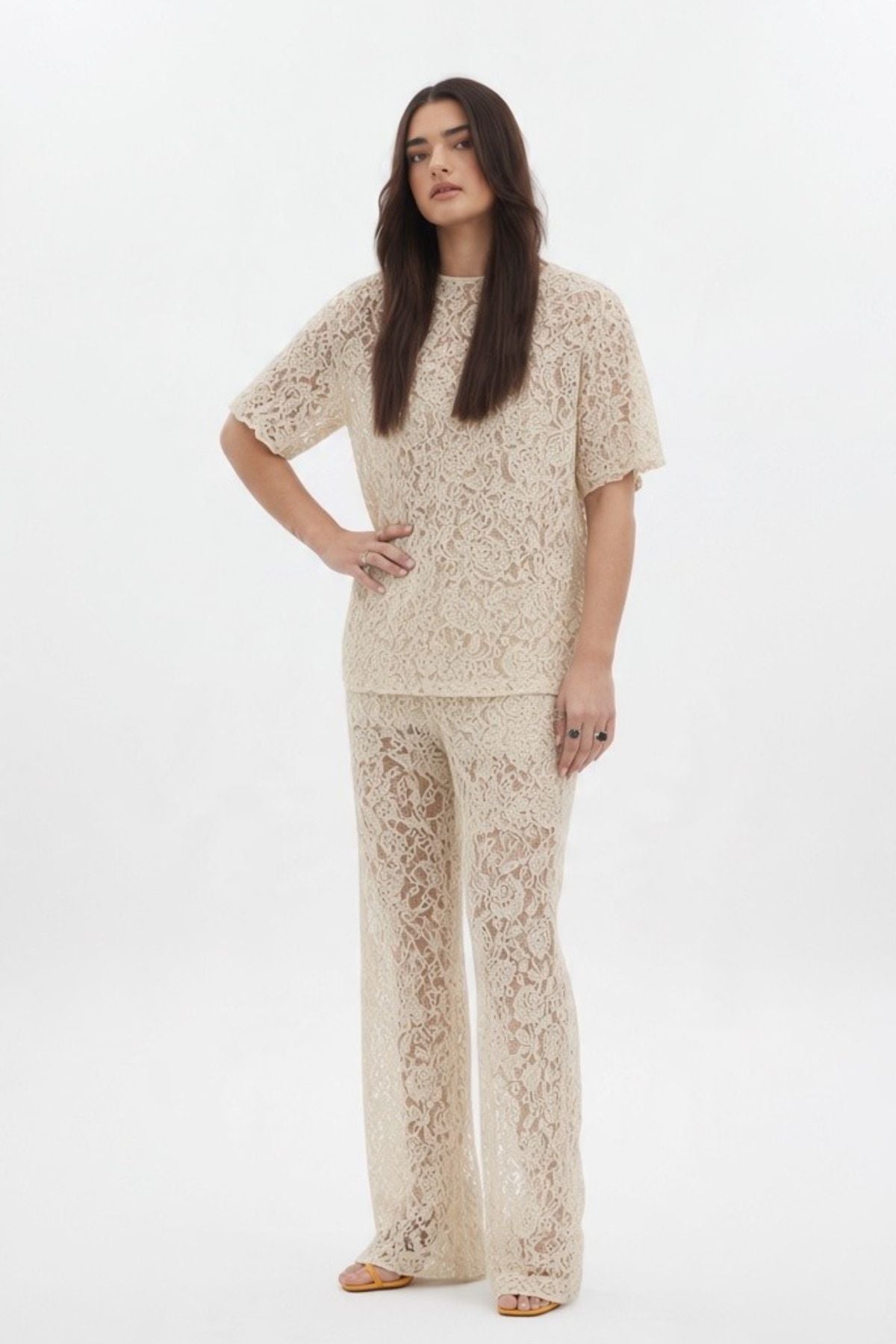 racket Cobain Lace Pant - Sheer Lines, Clever Proportions

Lace with a little more attitude. The RKT Cobain Pant takes the ease of a straight-leg trouser and reworks it in intricate Alençon lace, balancing sheer detail with considered construction.

Designed and made responsibly in New Zealand