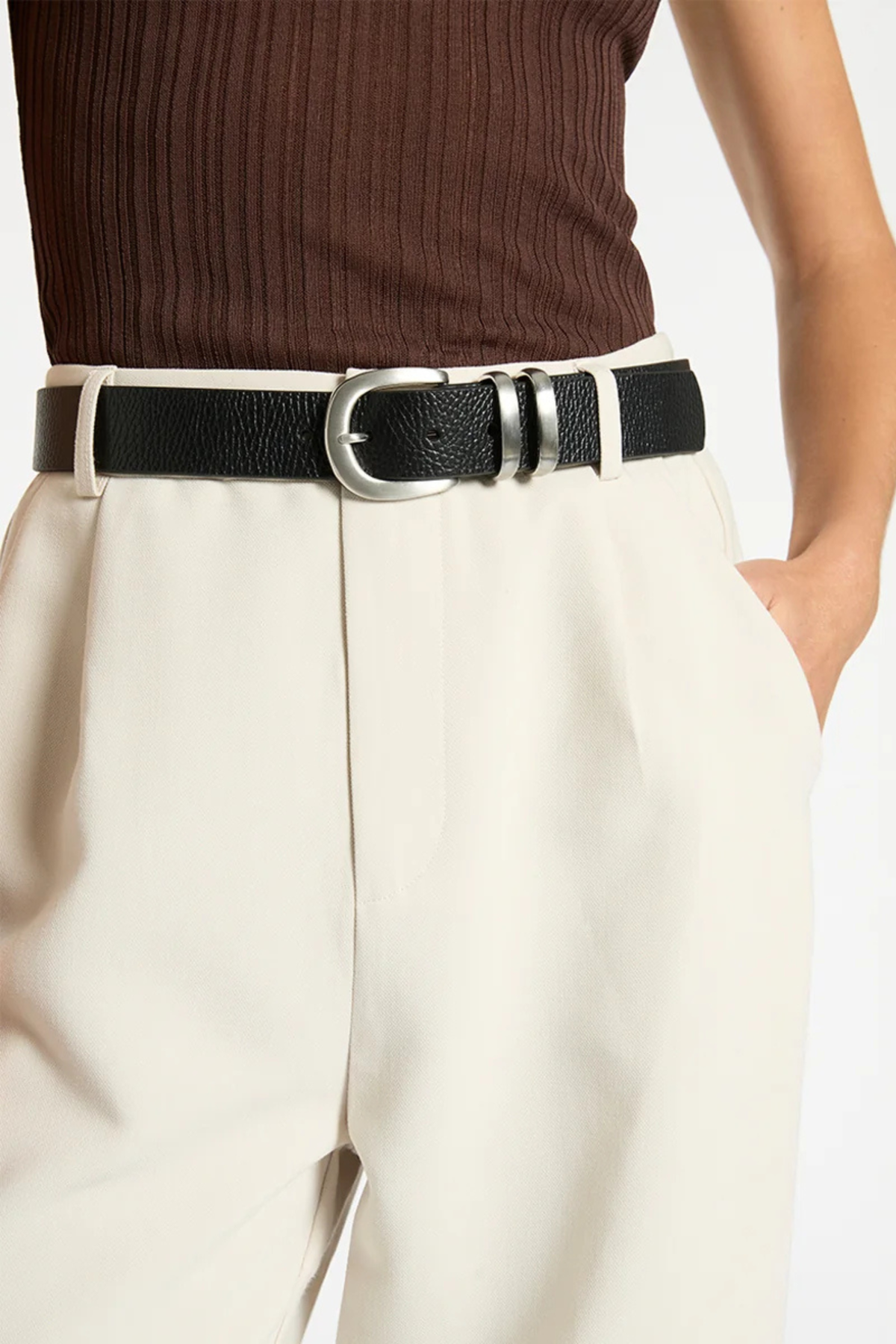 We usually refrain from giving any type of advice, however should you be looking for something snazzy to hold your pants up then this would be the one.

Full grain cowhide pebble leather
Fitted with premium hardware
10cm leather finish from the last hole
10 holes on each size