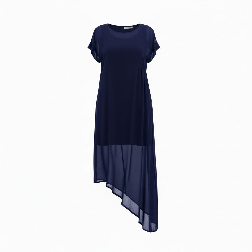 The NES Flow Dress – a versatile chiffon dress with adjustable drape styling. Wear it your way for day or night. Designed and made in NZ.