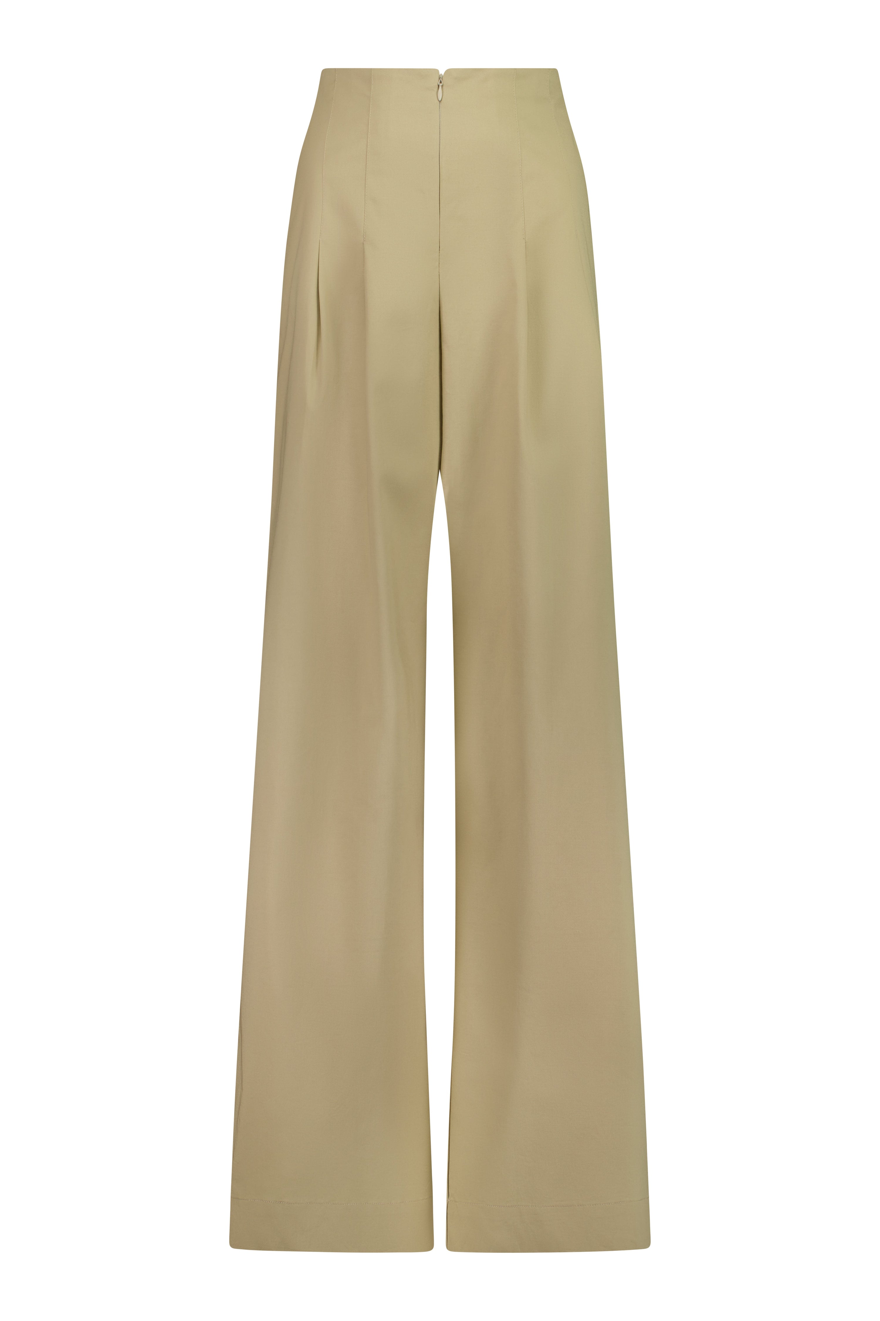 The Motion Pant by Racket — a wide leg cotton pant with double pleats and flexible comfort. Available in black or latte and two inseam lengths. NZ Made.