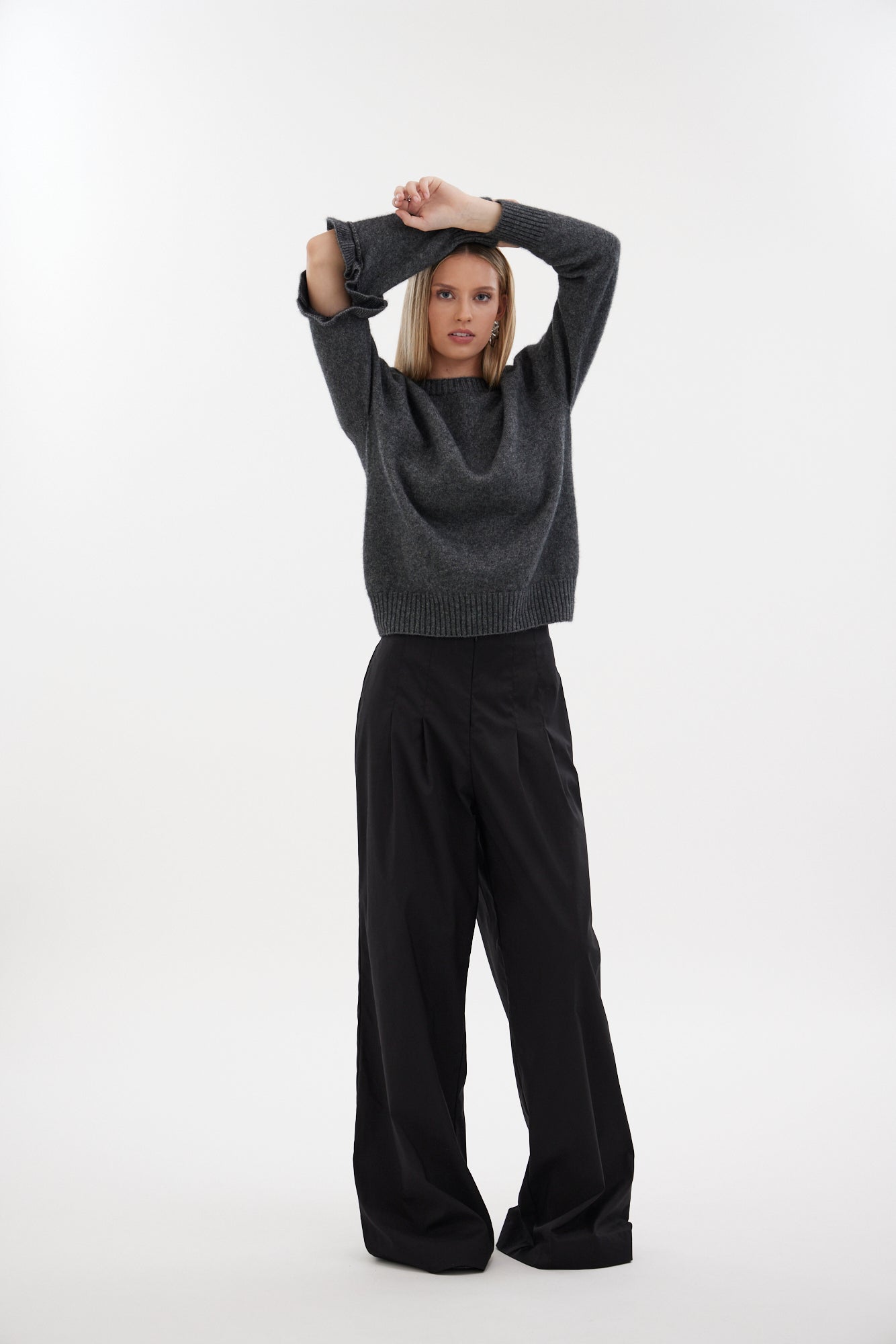 The Split Sleeve Jumper – a NZ possum merino knit with refined fit and unique split sleeve detail. Warm, lightweight and effortlessly elevated. Made in NZ